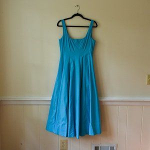 STAUD Wells Dress Cerulean Blue Size 8